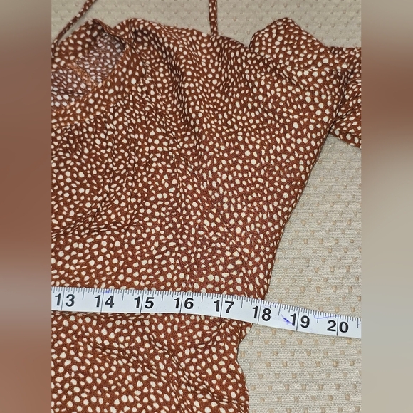 Impressions Women size Sm Baby Doll Dress Cottagecore Flowy Romantic Long Sleeve - Picture 5 of 9